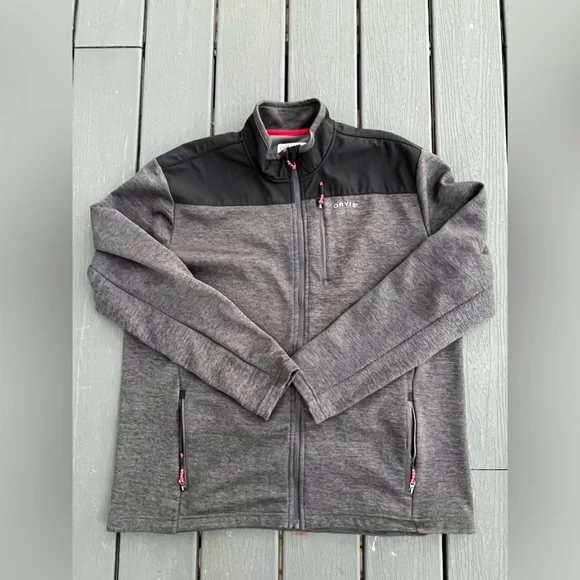 Orvis Jacket Mens XL Full Zip Fleece Classic Collection Outdoor Pockets - Picture 1 of 9